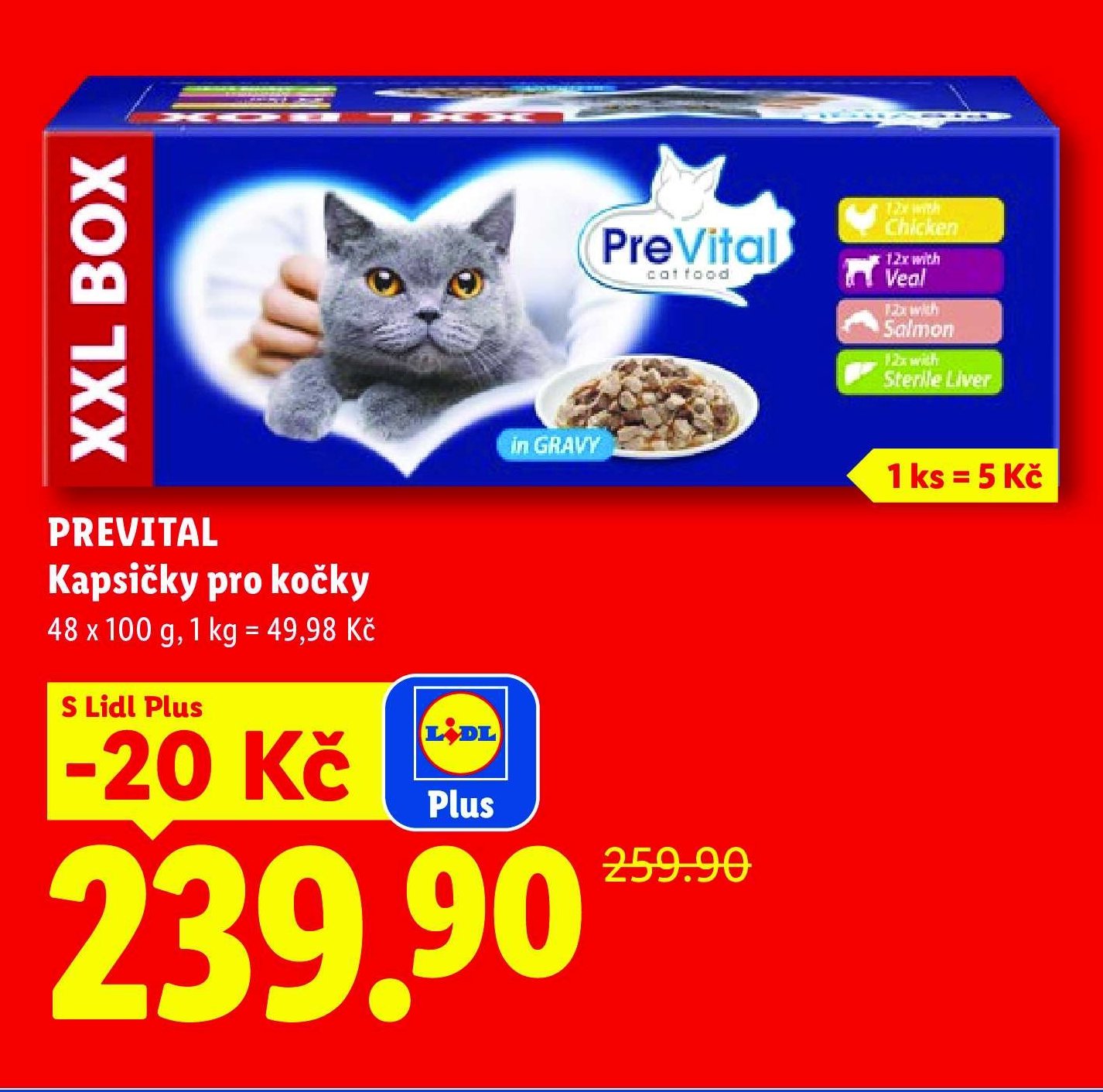 PREVITAL Kapsičky pro kočky