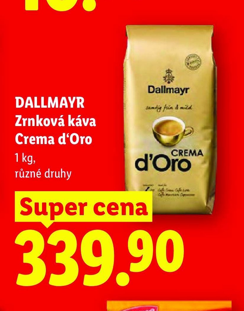 DALLMAYR Zrnková káva Crema d'Oro