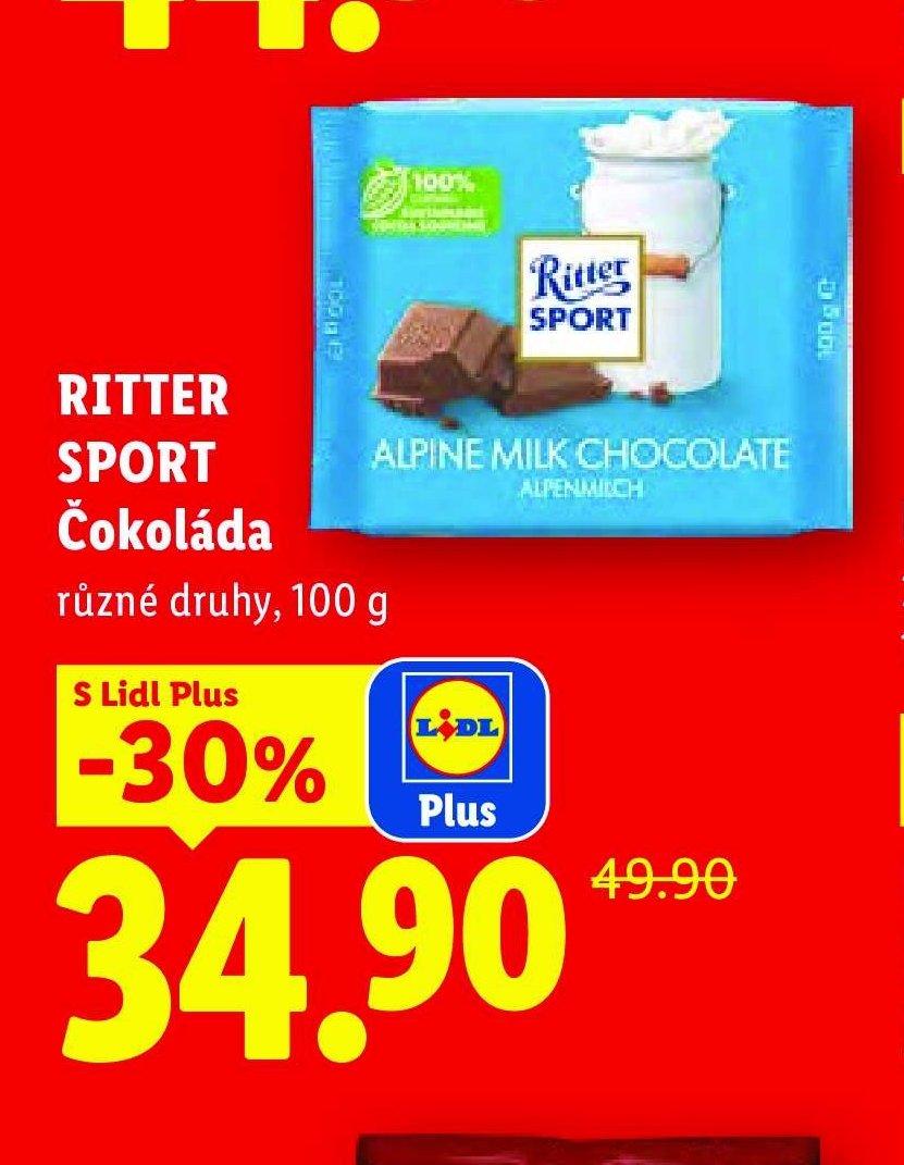 RITTER SPORT Čokoláda