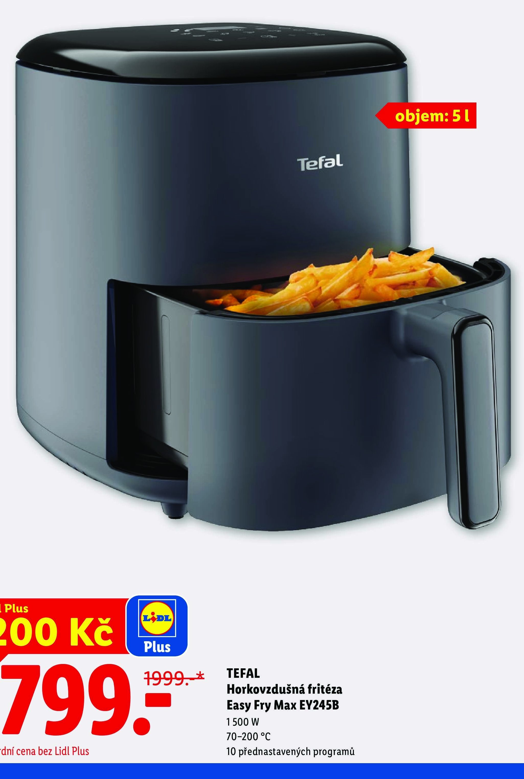 TEFAL Horkovzdušná fritéza Easy Fry Max EY245B
