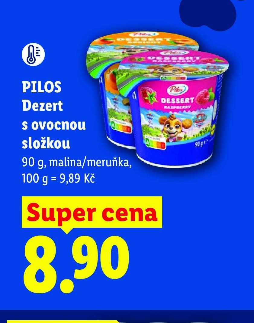 PILOS Dezert s ovocnou složkou