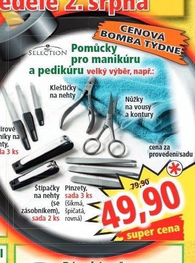 Pomůcky na manikúru a pedikúru
