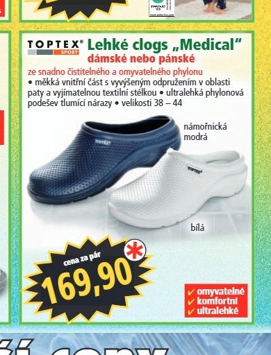 Lehké clogs Medical