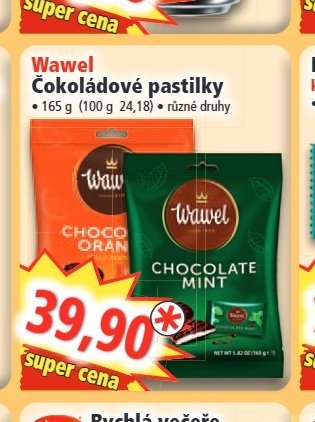 Wawel Čokoládové pastilky