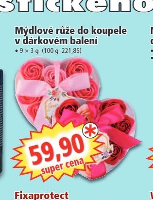 Mýdlové růže do koupele v dárkovém balení