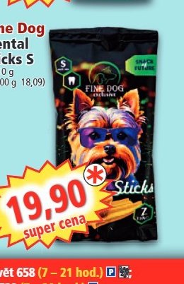 Fine Dog Dental sticks S