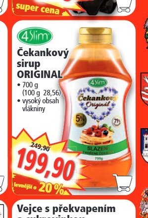 4slim Čekankový sirup ORIGINAL