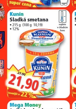 Kunín Sladká smetana