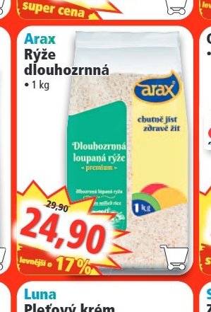 Arax Rýže dlouhozrnná