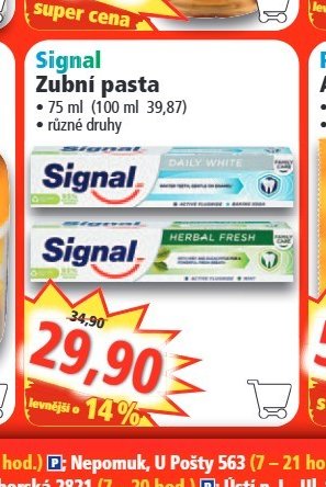 Signal Zubní pasta