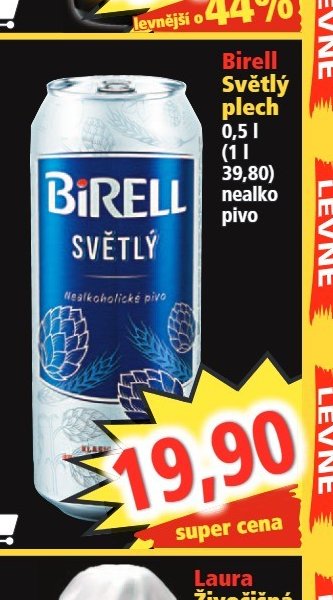 Birell Světlý plech