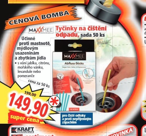 MAXXMEE Tyčinky na čištění odpadu