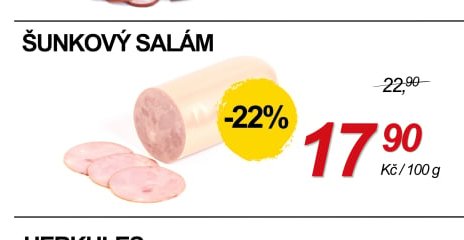 ŠUNKOVÝ SALÁM - ZEMAN maso - uzeniny aktualniletaky.eu