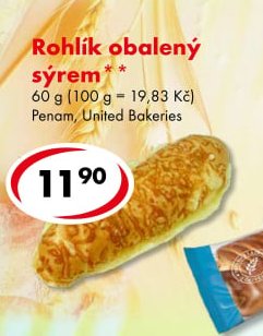 Rohlík obalený sýrem