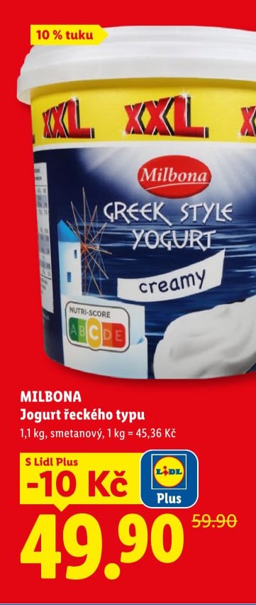 MILBONA Jogurt řeckého typu