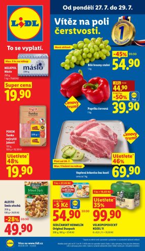 aktuální leták Lidl 27.7.2026-29.7.2026