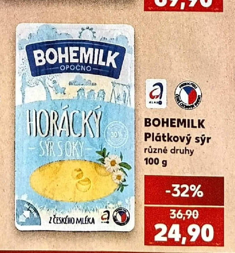 BOHEMILK Plátkový sýr - Kaufland aktualniletaky.eu