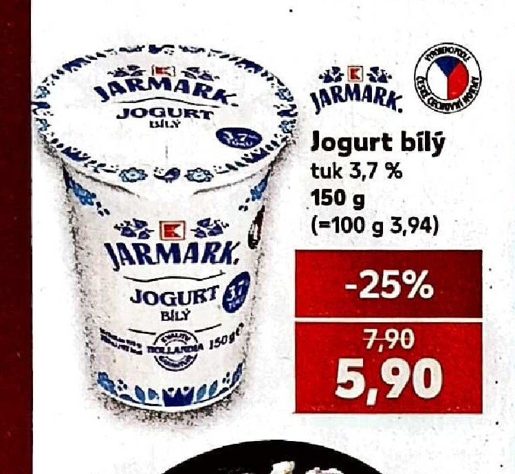 Jarmark Jogurt bílý 150 g - Kaufland aktualniletaky.eu