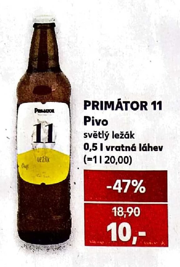 Primátor 11 Pivo - Kaufland aktualniletaky.eu