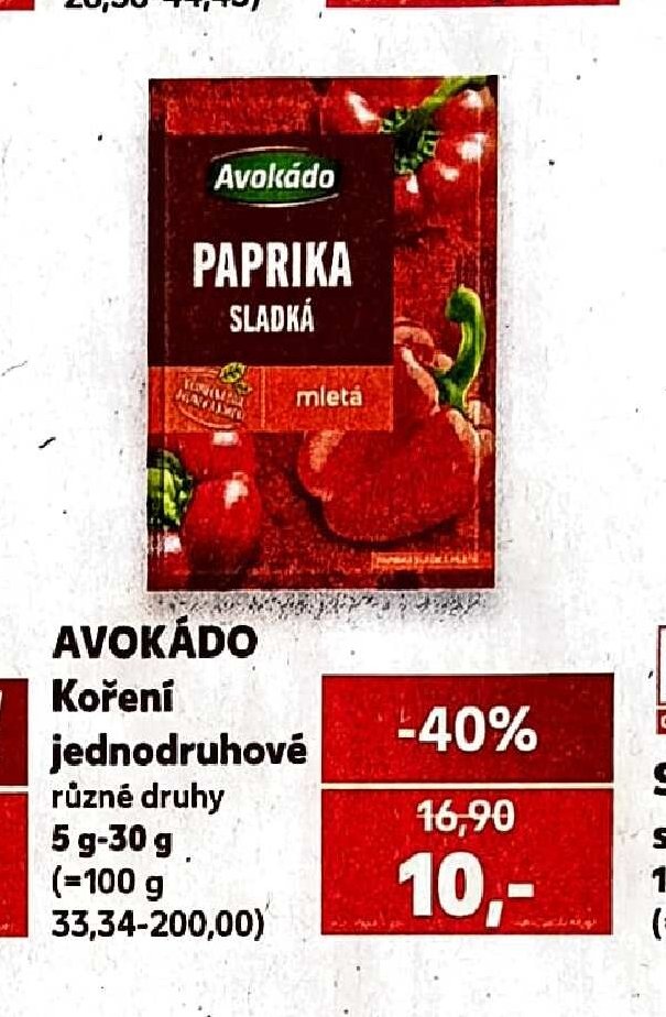 Avokádo koření jednodruhové - Kaufland aktualniletaky.eu