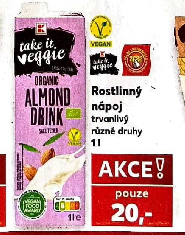 Take it veggie Rostlinný nápoj trvanlivý - Kaufland aktualniletaky.eu