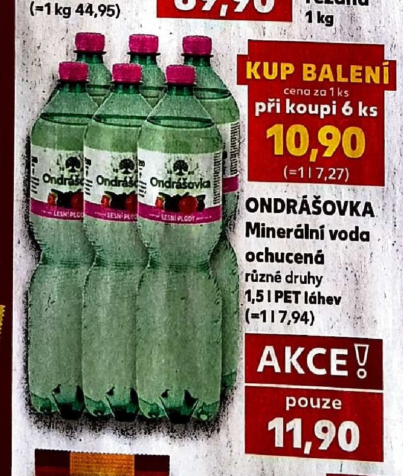 Ondrášovka minerální voda ochucená - Kaufland aktualniletaky.eu