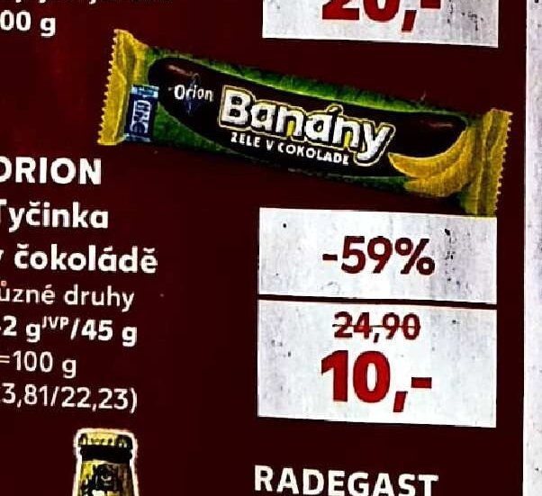 Orion Banány v čokoládě - Kaufland aktualniletaky.eu