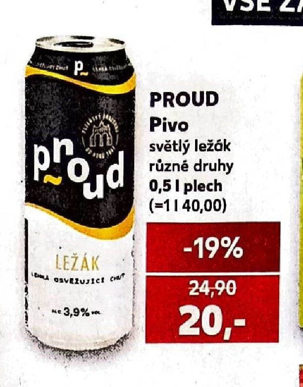 Proud pivo - Kaufland aktualniletaky.eu