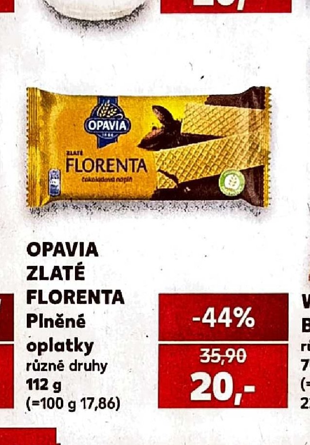Opavia Zlaté Florenta oplatky - Kaufland aktualniletaky.eu