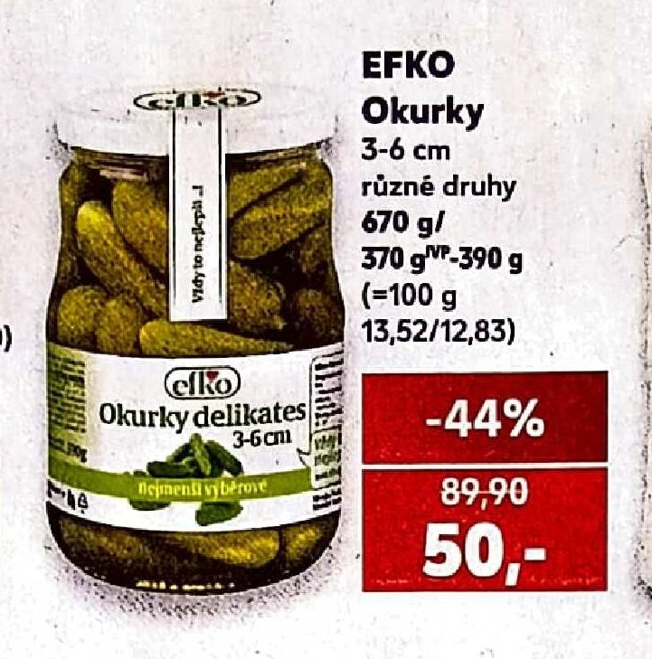 EFKO Okurky - Kaufland aktualniletaky.eu