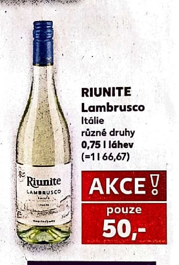 RIUNITE Lambrusco - Kaufland aktualniletaky.eu