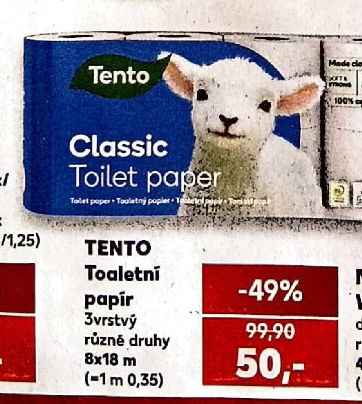 TENTO Toaletní papír - Kaufland aktualniletaky.eu