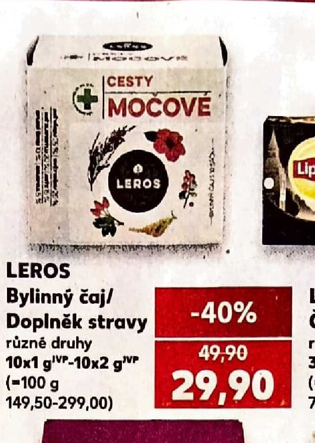 Leros Bylinný čaj/Doplněk stravy - Kaufland aktualniletaky.eu