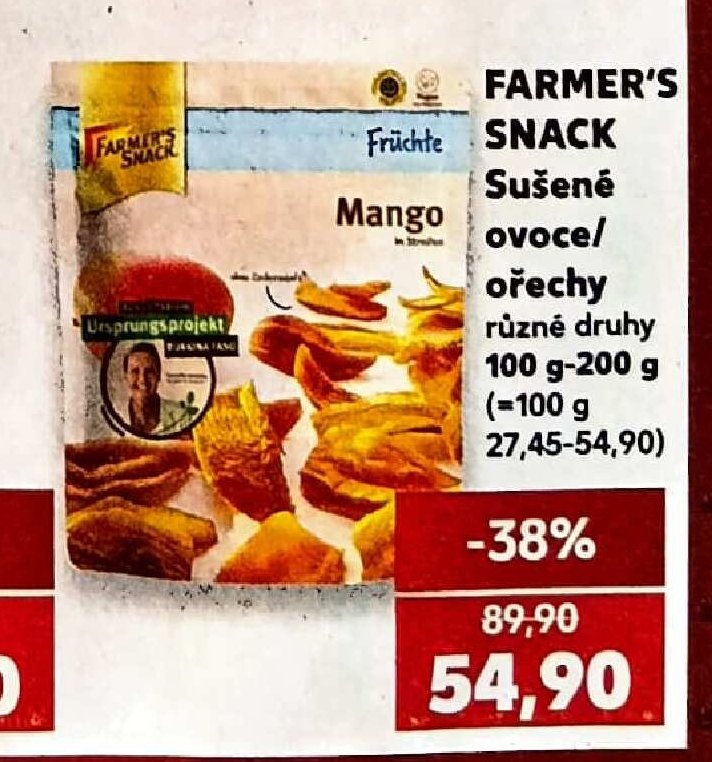 Farmer's Snack Sušené ovoce/ořechy - Kaufland aktualniletaky.eu
