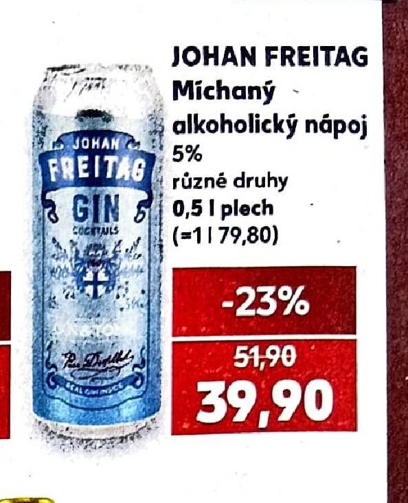 Johan Freitag Míchaný alkoholický nápoj - Kaufland aktualniletaky.eu