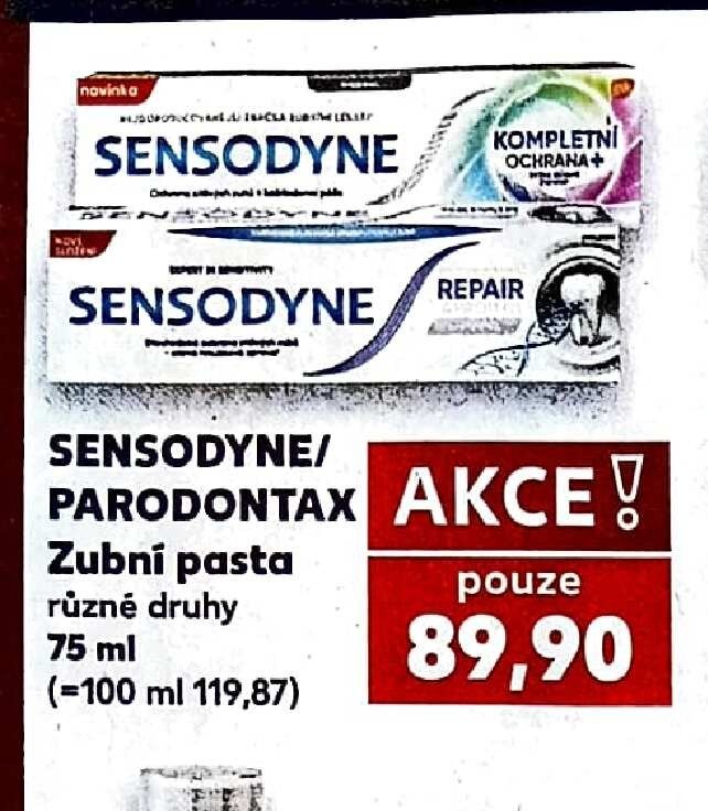 SENSODYNE/PARODONTAX Zubní pasta - Kaufland aktualniletaky.eu