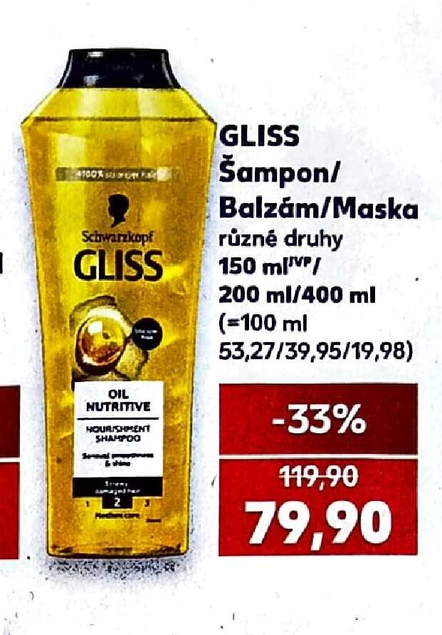 GLISS Šampon/Balzám/Maska - Kaufland aktualniletaky.eu