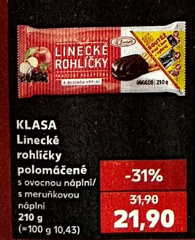 KLASA Linecké rohlíčky polomáčené - Kaufland aktualniletaky.eu
