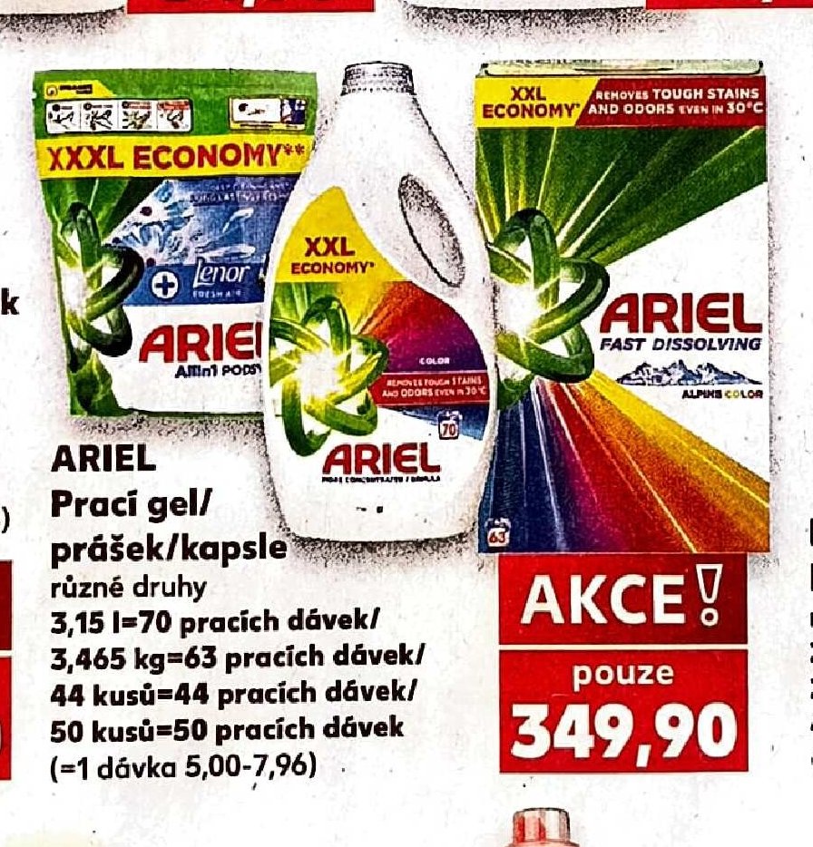 Ariel Prací gel/prášek/kapsle - Kaufland aktualniletaky.eu