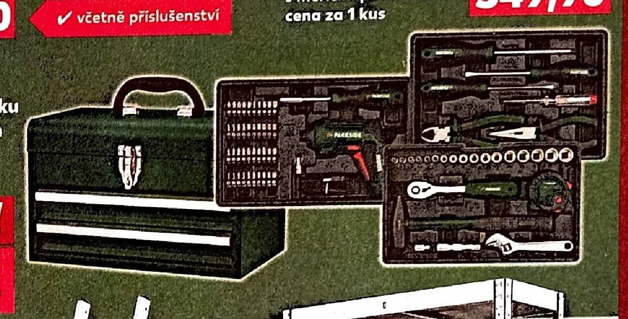 Kufr s nářadím a aku šroubovákem PWBM A1 - Kaufland aktualniletaky.eu