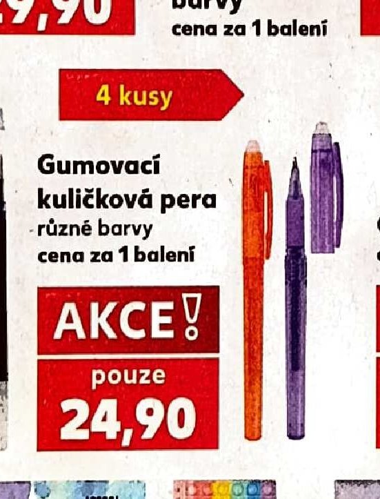 Gumovací kuličková pera - Kaufland aktualniletaky.eu