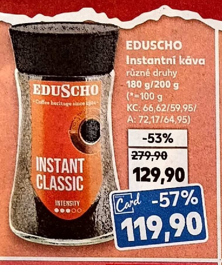 EDUSCHO Instantní káva - Kaufland aktualniletaky.eu