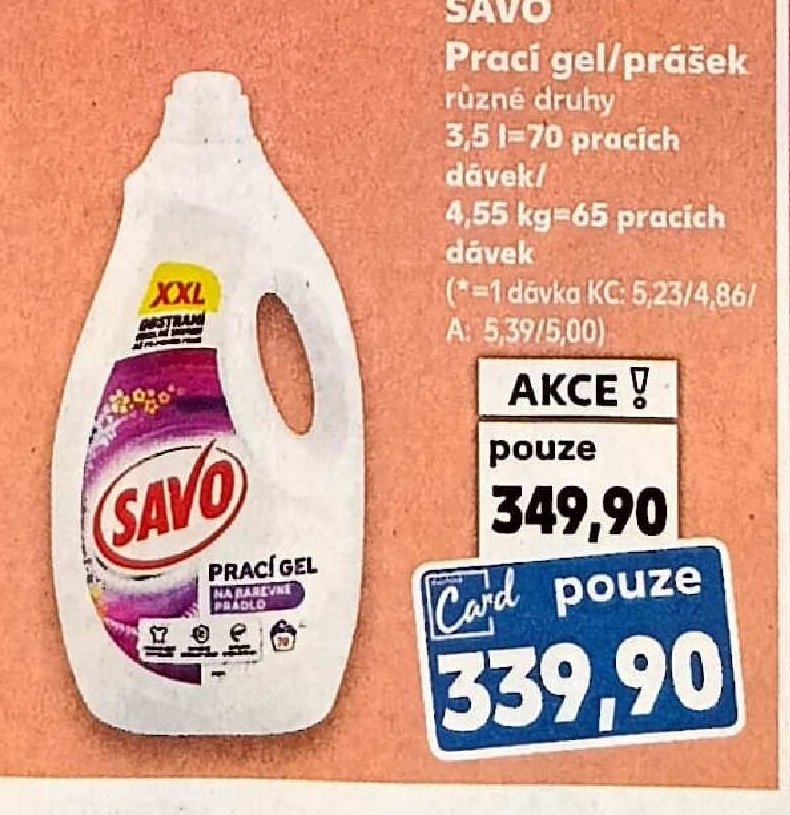 SAVO Prací gel/prášek - Kaufland aktualniletaky.eu