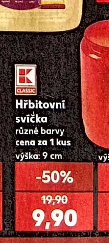 Hřbitovní svíčka