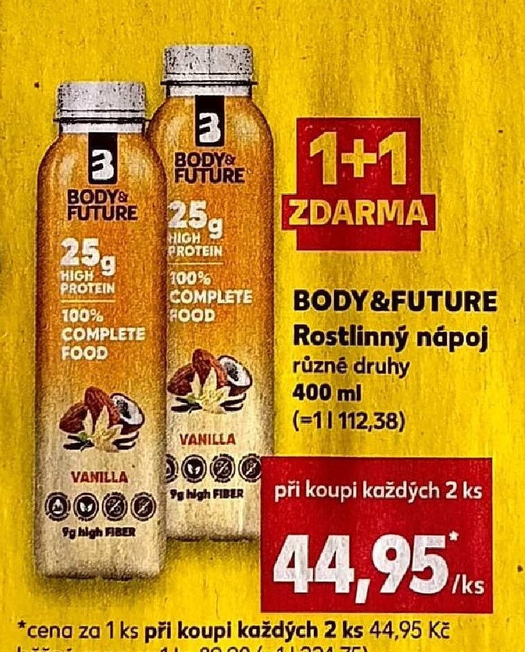 Body&Future rostlinný nápoj - Kaufland aktualniletaky.eu
