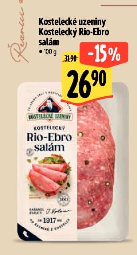 Kostelecké uzeniny Kostelecký Rio-Ebro salám