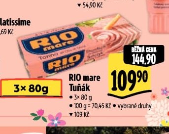RIO mare Tuňák 3x80g