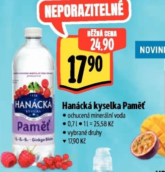Hanácká kyselka Paměť