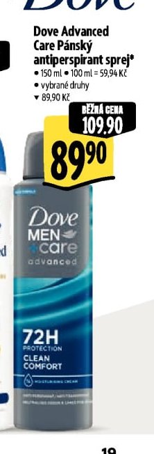 Dove Advanced Care Pánský antiperspirant sprej
