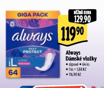 Always Dámské vložky